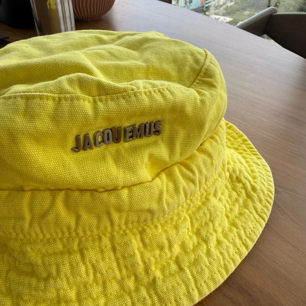Jacquemus Sunny Yellow Cotton Bucket Hat - Picture 2 of 11